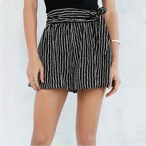 Urban Outfitters Black and White Striped Shorts